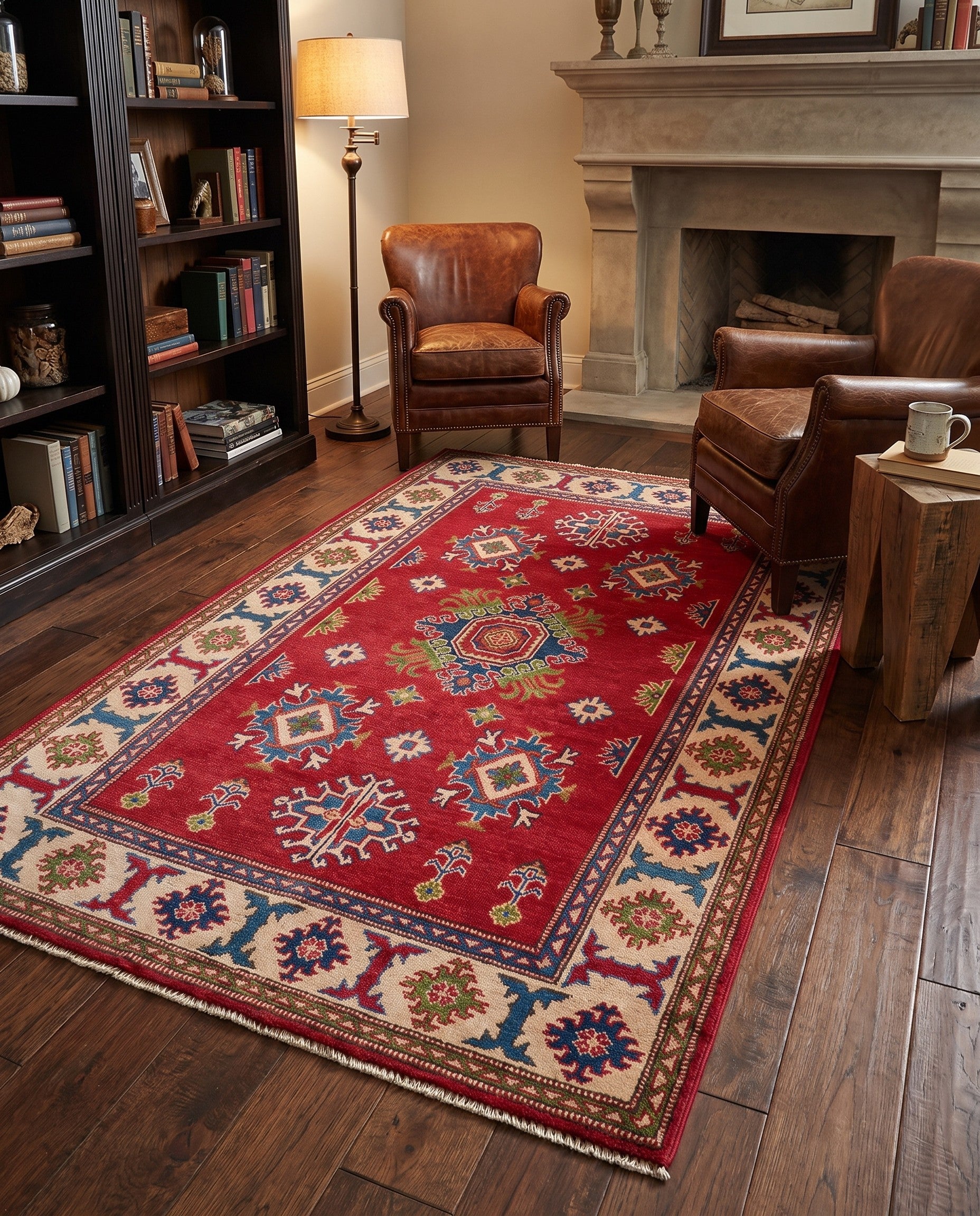 Detail image 3 of 10: 4' x 6' 2 Hand Knotted Kazak Rug