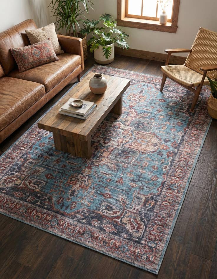 Detail image of 7' 3 x 10' Washable Maahru Rug