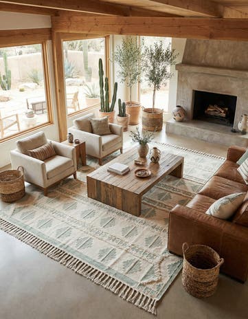 10' x 10' Hand Woven Arizona Wool Square Rug