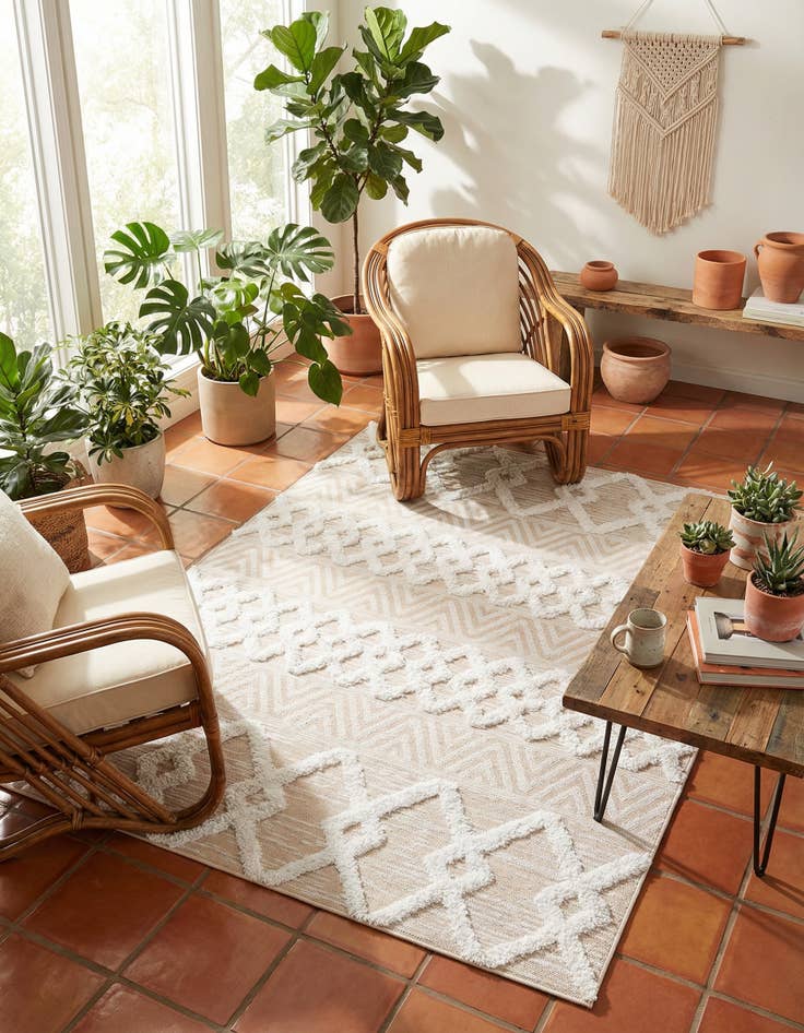 Detail image of 4' 5 x 6' Sabrina Soto Casa Valencia Rug