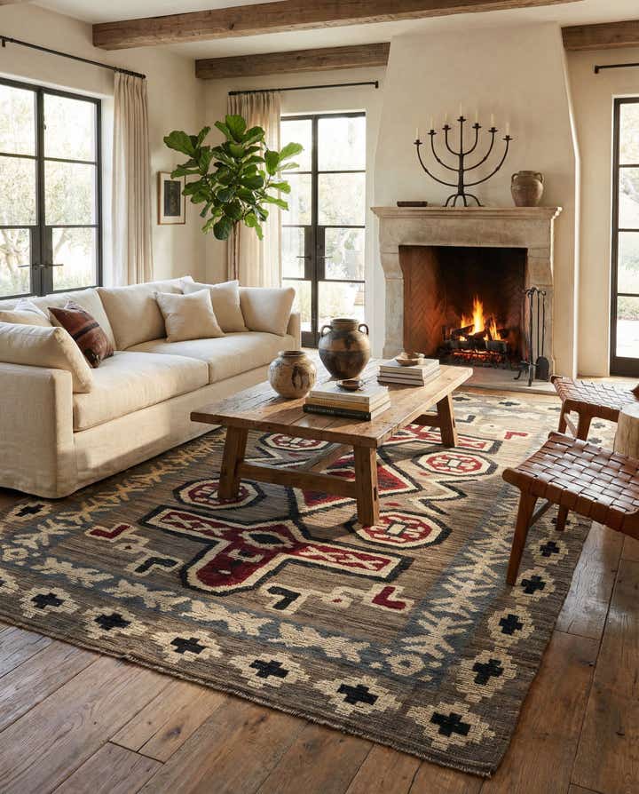 8' x 10' 10 Hand Knotted Darya Wool Rug