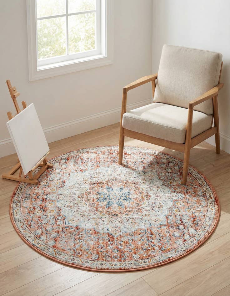 Detail image of 4' x 4' Newport Round Rug