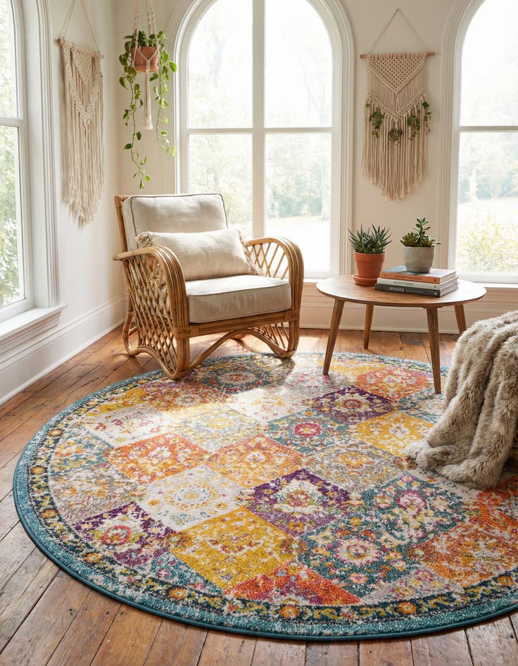 Detail image of 6' x 6' Madeline Round Rug