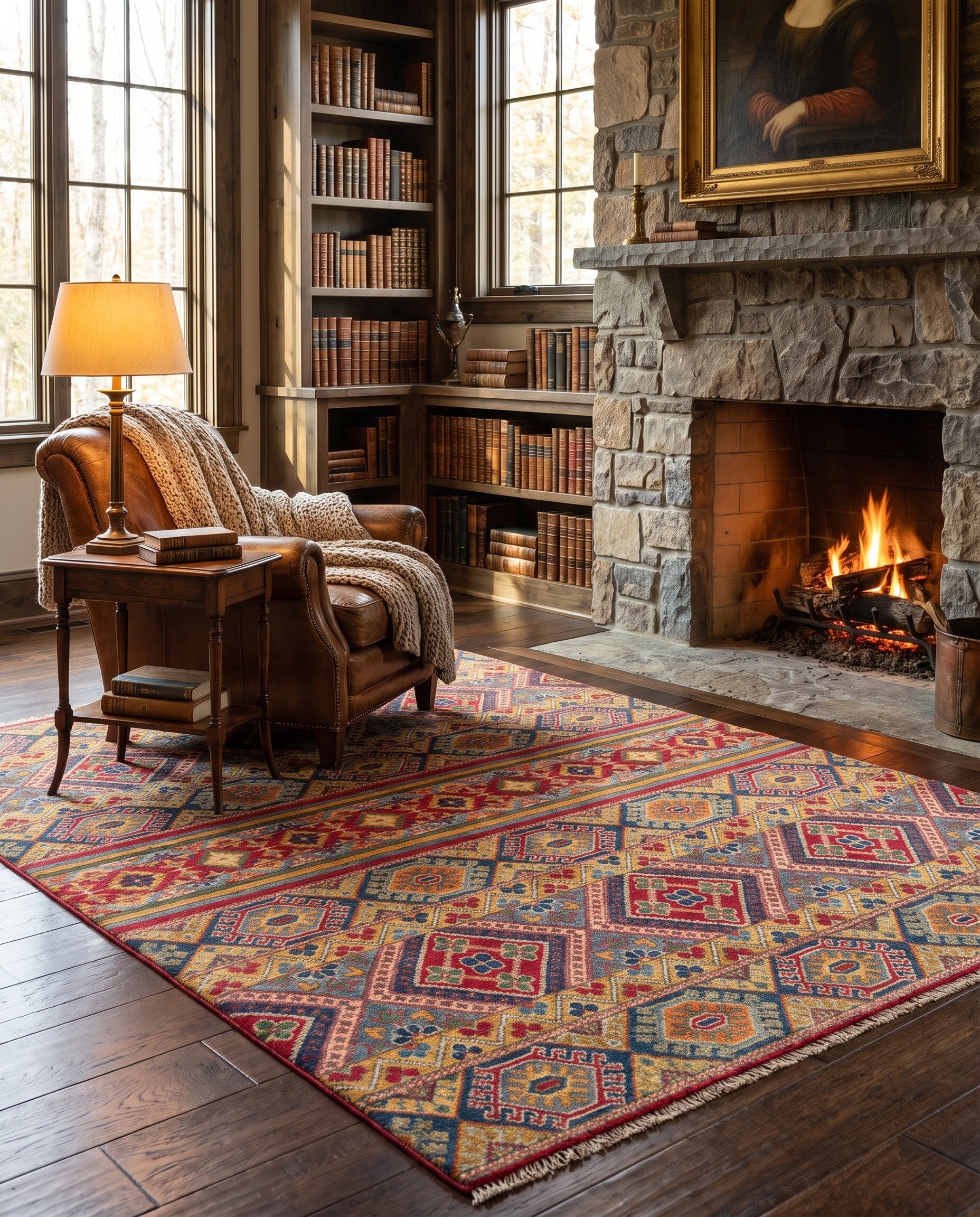 Detail image 3 of 10: 5' x 6' 6 Hand Knotted Kazak Rug