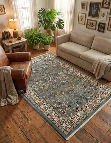5' 3 x 8' Nain Design Rug