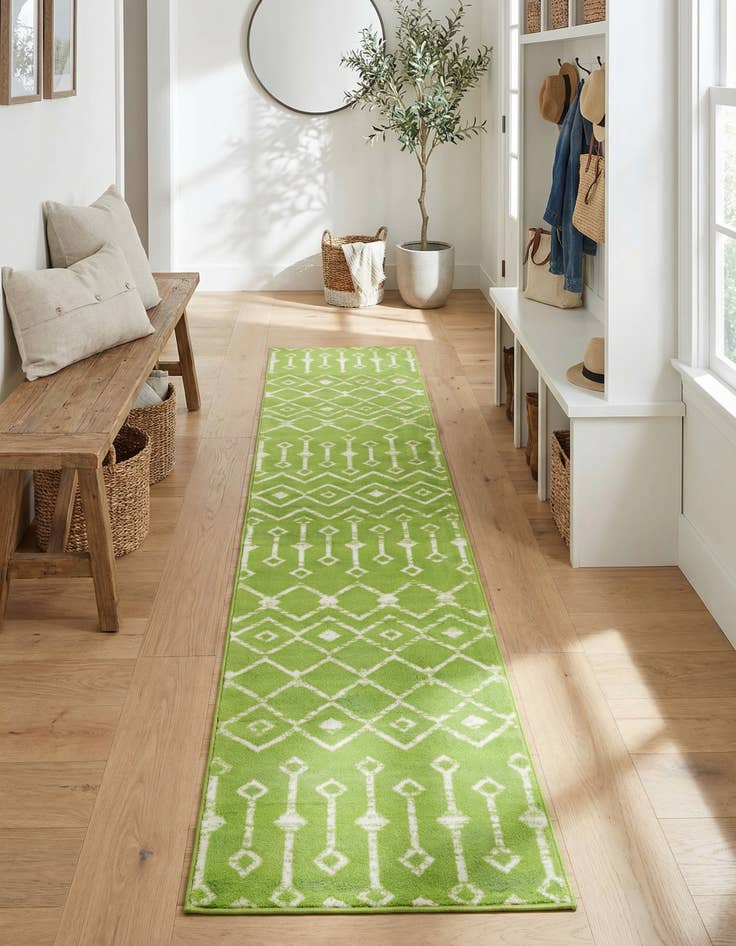 Detail image of 2' x 9' 10 Kasbah Trellis Runner Rug