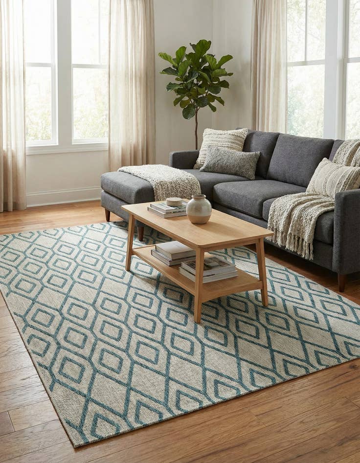 Detail image of 5' 3 x 8' Washable Jill Zarin Turks and Caicos Indoor / Outdoor Rug