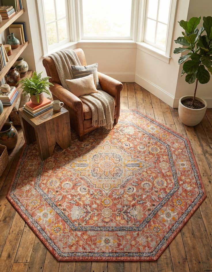 Detail image of 7' 10 x 7' 10 Lola Octagon Rug