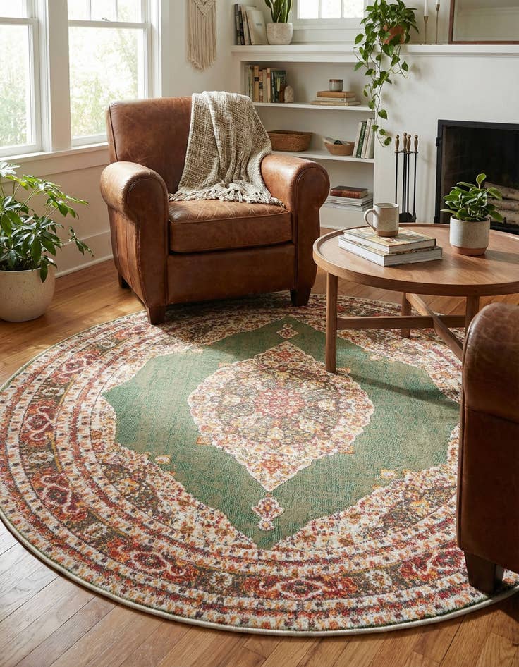 Detail image of 5' 5 x 5' 5 Santiago Round Rug