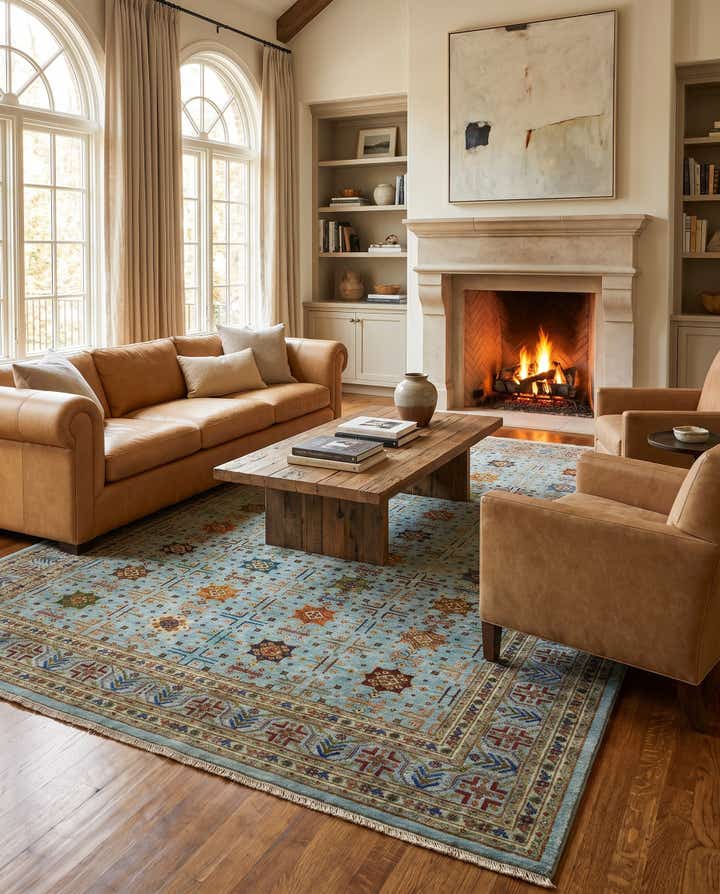 8' 8 x 11' 2 Hand Knotted Ariana Ziegler Rug