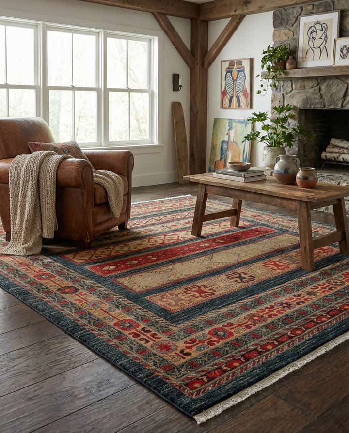 6' x 6' Kashkuli Gabbeh Square Rug
