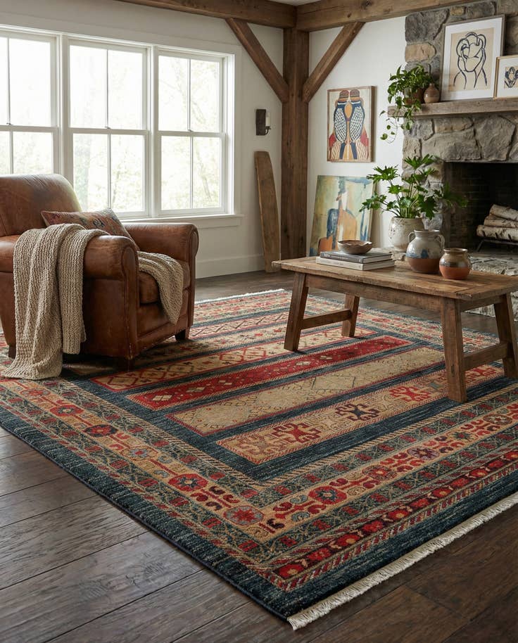 Detail image of 6' x 6' Kashkuli Gabbeh Square Rug