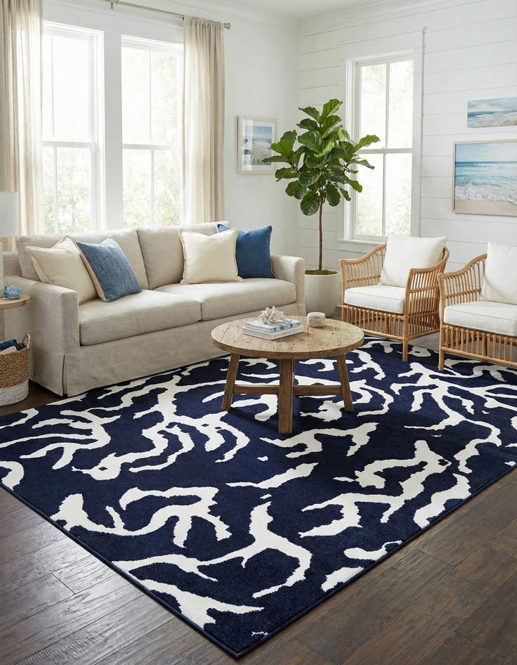 Detail image of  9' x 12'  Washable Sabrina Soto Indoor / Outdoor Rug