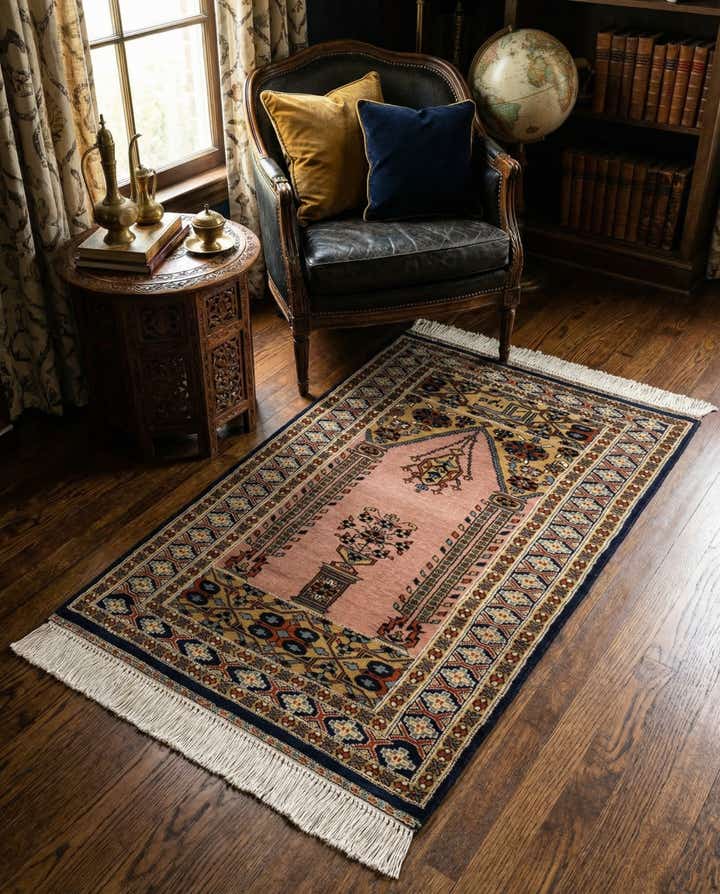 2' 8 x 4' 5 Hand Knotted Bokhara Oriental Wool Rug