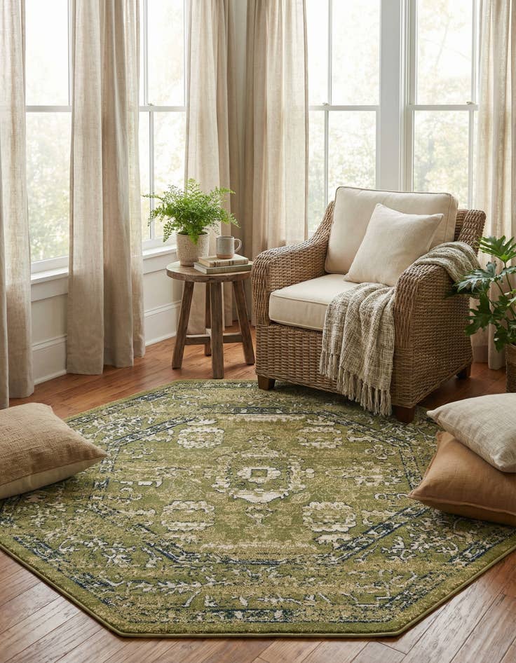 Detail image of 7' x 7' Charleston Octagon Rug
