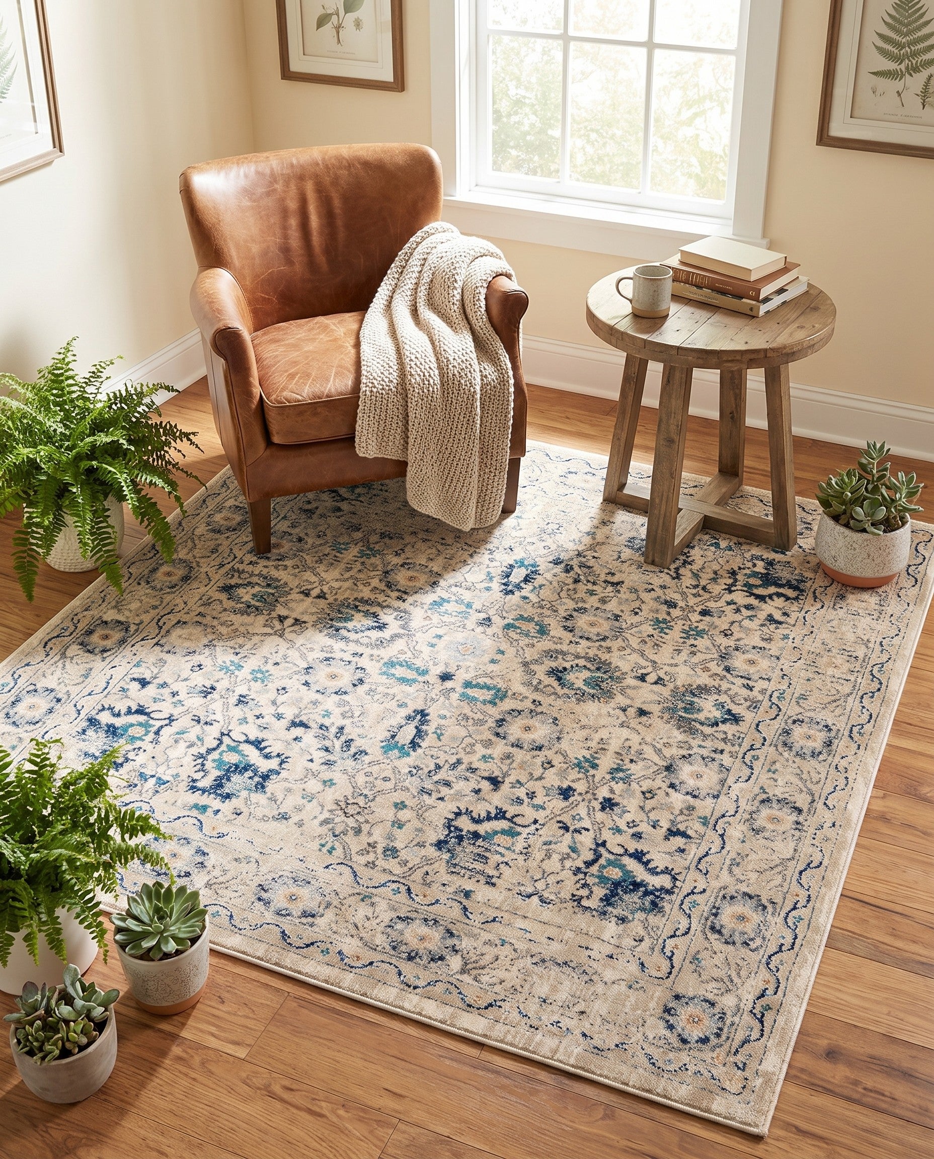 5' 3 x 5' 3 Dahlia Square Rug