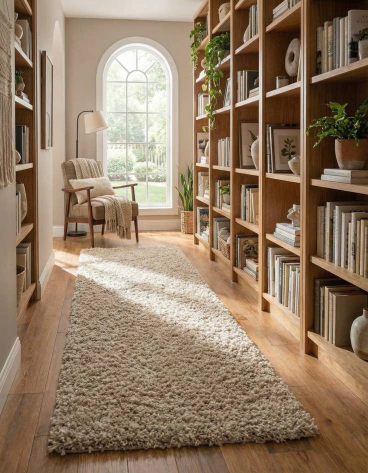 Detail image of 2' 7 x 10' Zermatt Shag Runner Rug