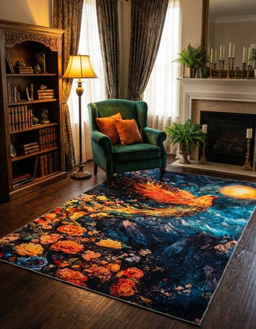 8' x 10' Mystic Garden Rug