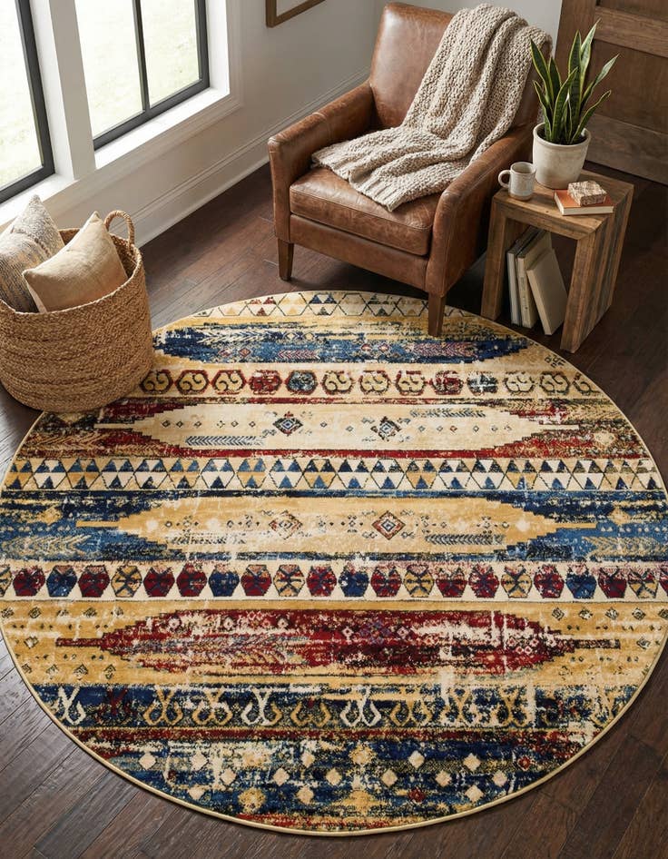 Detail image of 5' x 5' Kennedy Round Rug