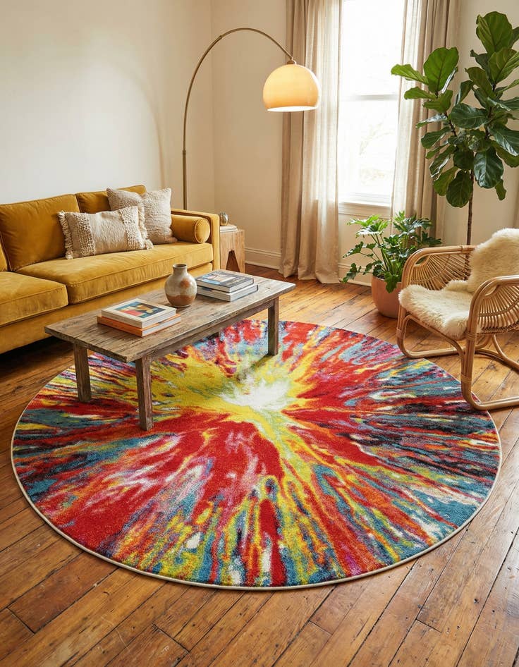 Detail image of  8' x 8' Tuscany Round Rug