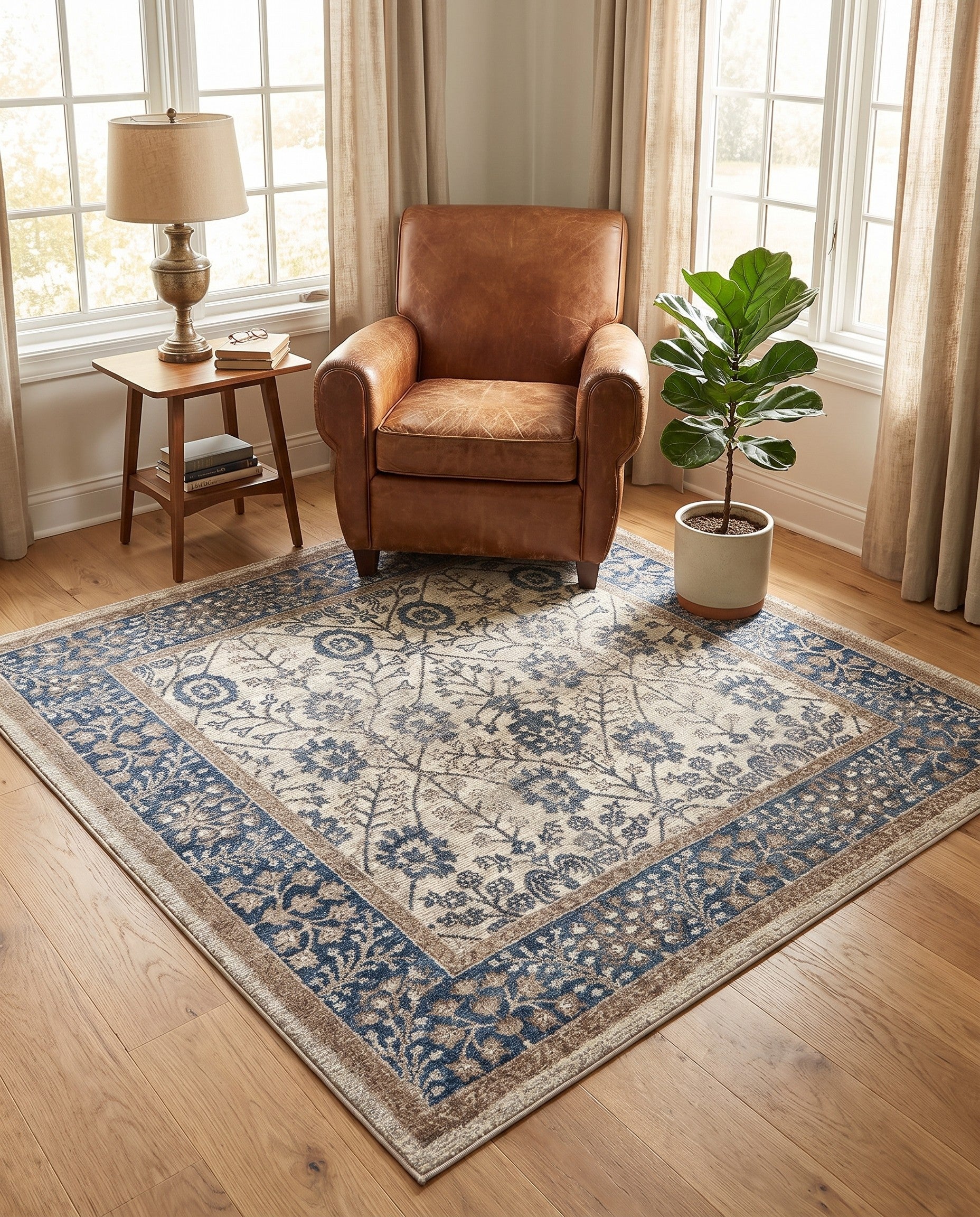 5' x 5' Viola Square Rug