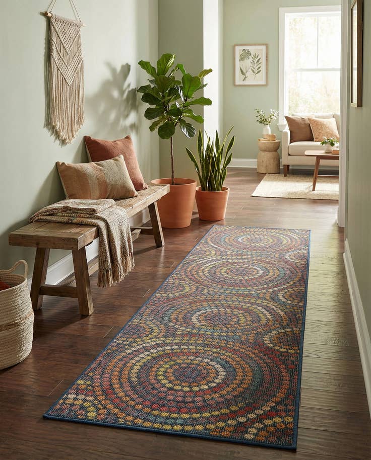 Detail image of 2' 7 x 10' Easy-Clean Baja Indoor / Outdoor Runner Rug