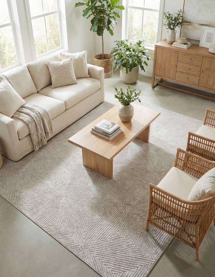 Detail image of 7' 10 x 7' 10  Washable Sabrina Soto Indoor / Outdoor Square Rug