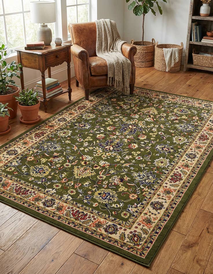 Detail image of 6' x 9' Kashan Design Rug