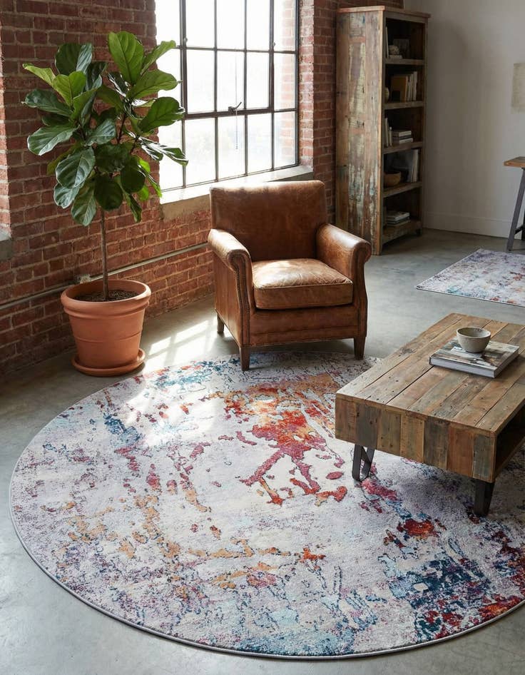 Detail image of 7' x 7' Starlight Round Rug