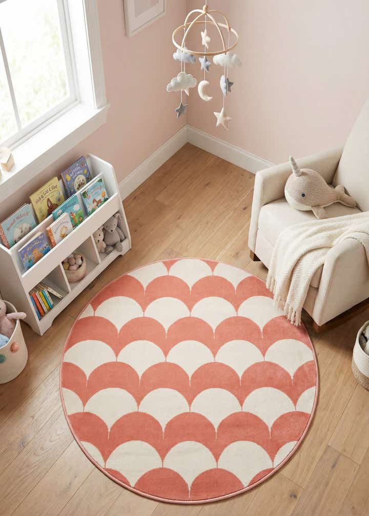 4' x 4' Whimsy Kids Round Rug