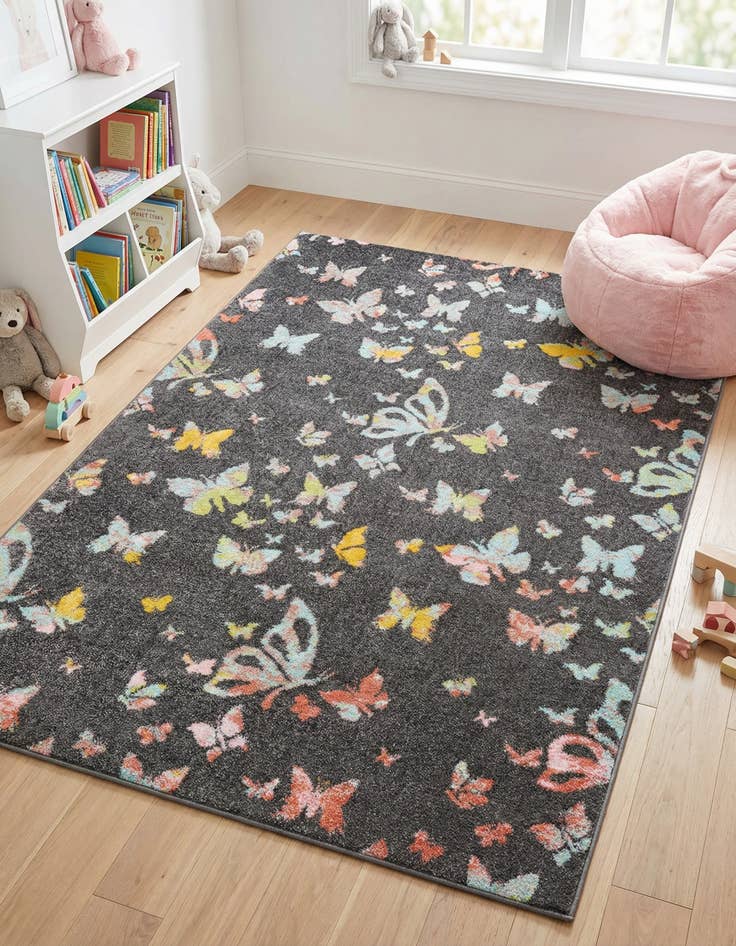 Detail image of 5' 3 x 8' Whimsy Kids Rug