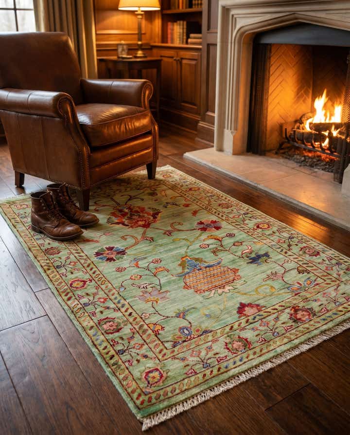 2' 11 x 4' 1 Hand Knotted Ariana Ziegler Rug