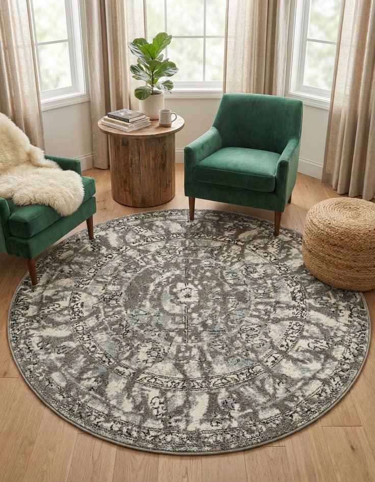 Detail image of 6' x 6' Miranda Round Rug