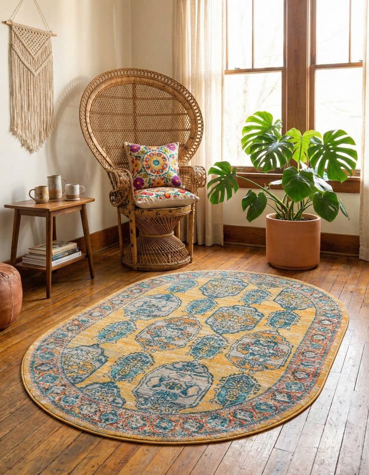 Detail image of 4' x 6' Lola Oval Rug