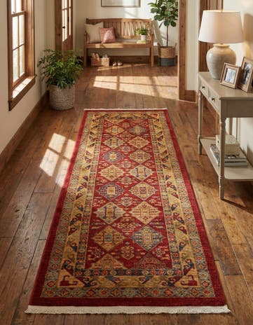 Red Sara Runner Rug