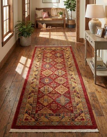 Red Sara Runner Rug