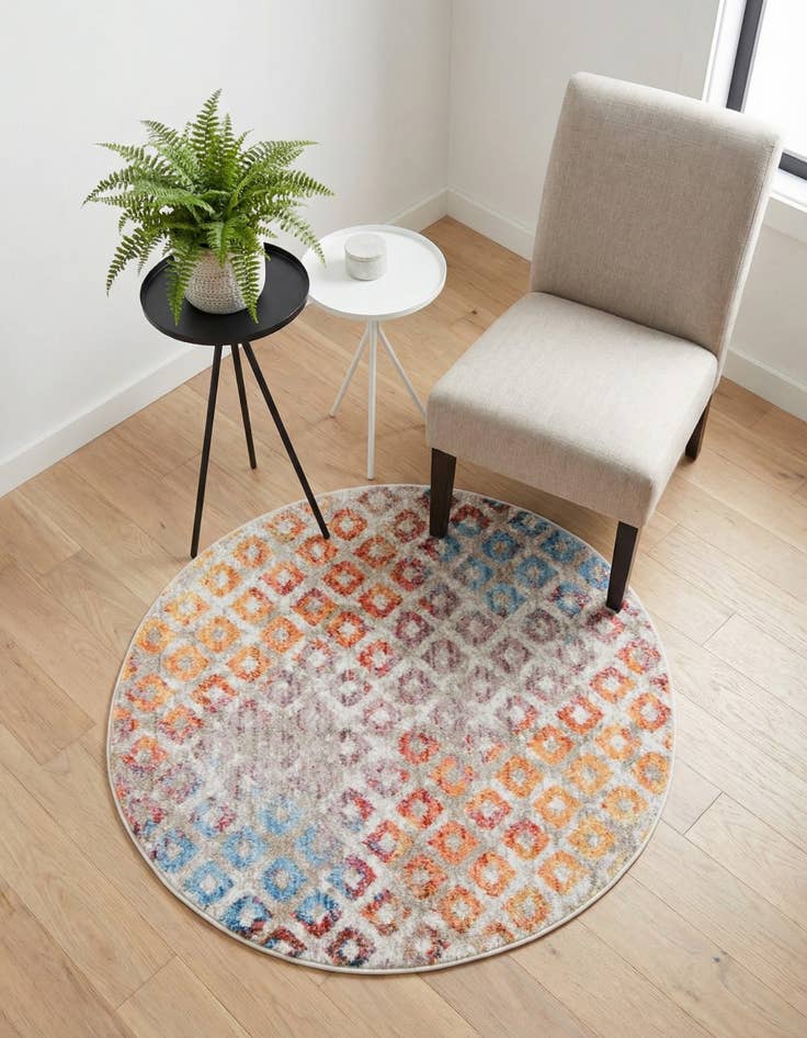 Detail image of 3' 3 x 3' 3 Andromeda Round Rug