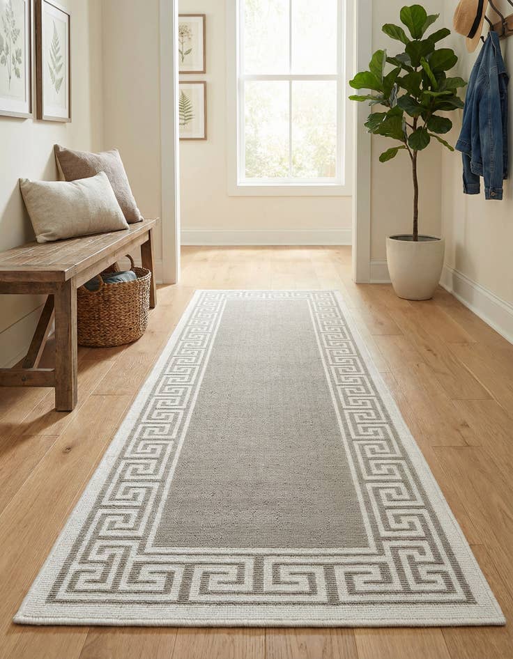 Detail image of 2' x 6' Easy-Clean Coastal Indoor / Outdoor Runner Rug