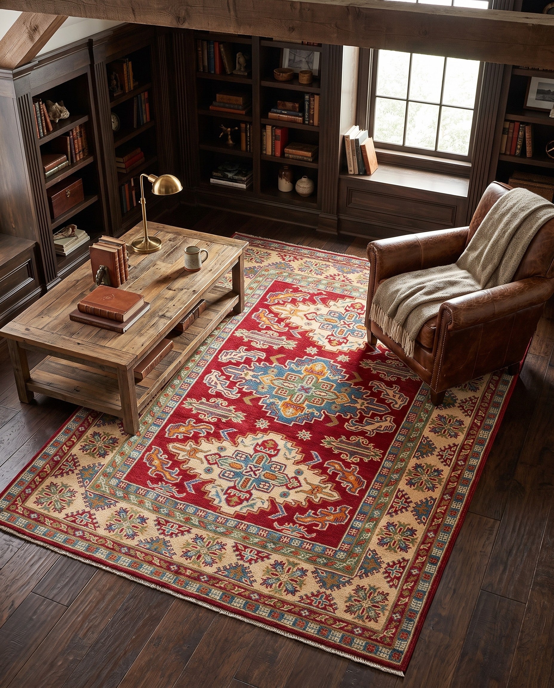 Detail image 3 of 12: 5' x 6' 11 Hand Knotted Kazak Rug