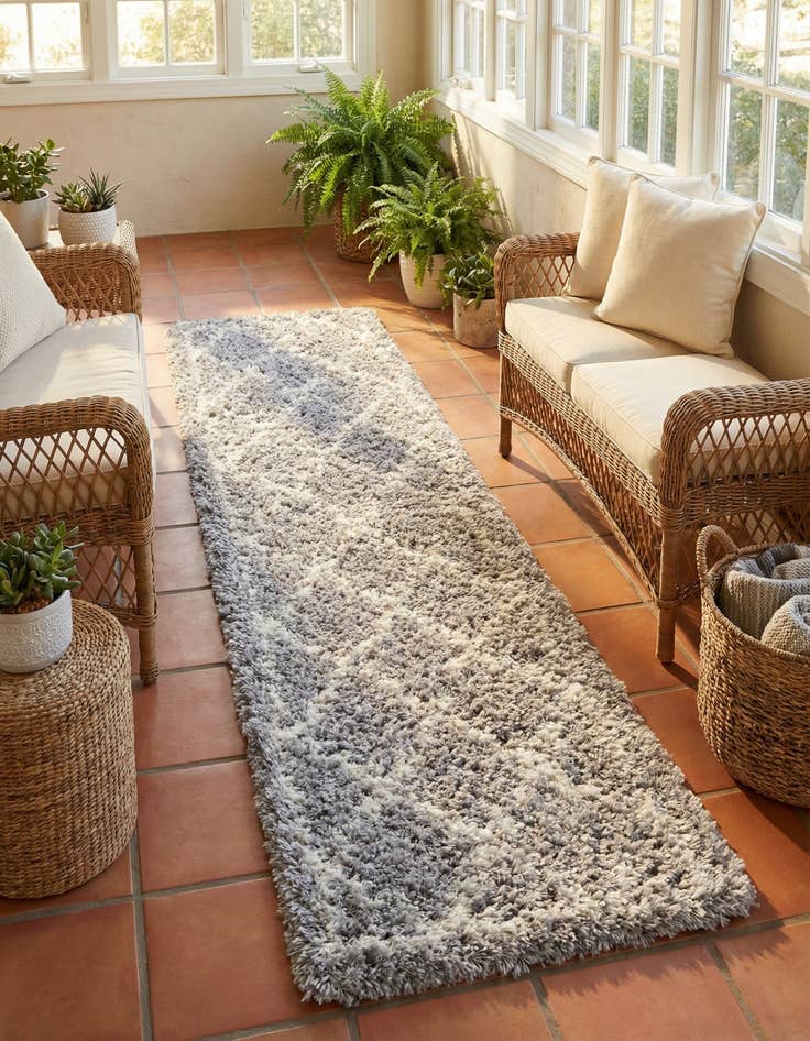 Detail image of 2' x 8' Infinity Shag Runner Rug