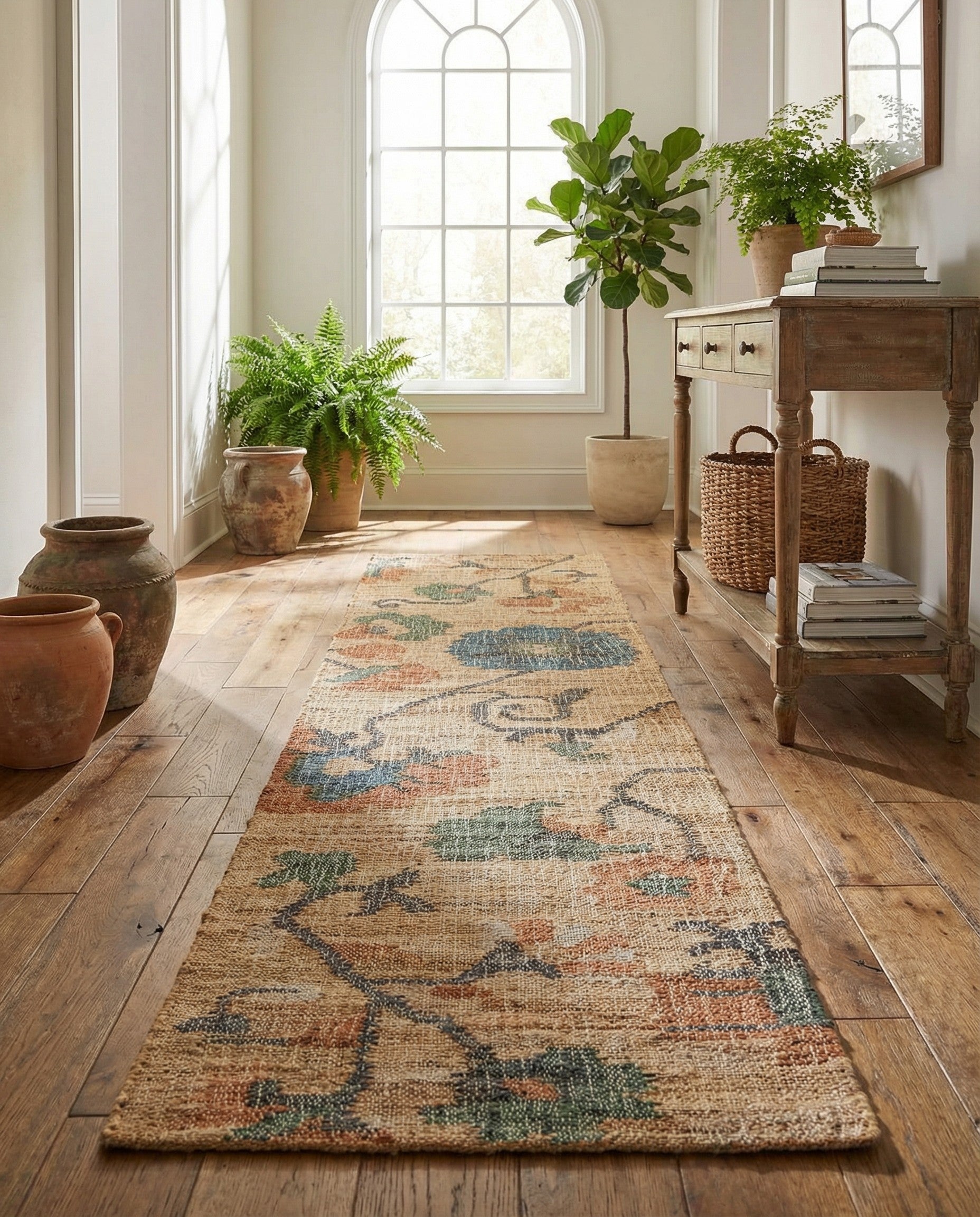 2' x 8' Hand Woven Kala Handwoven Jute Runner Rug