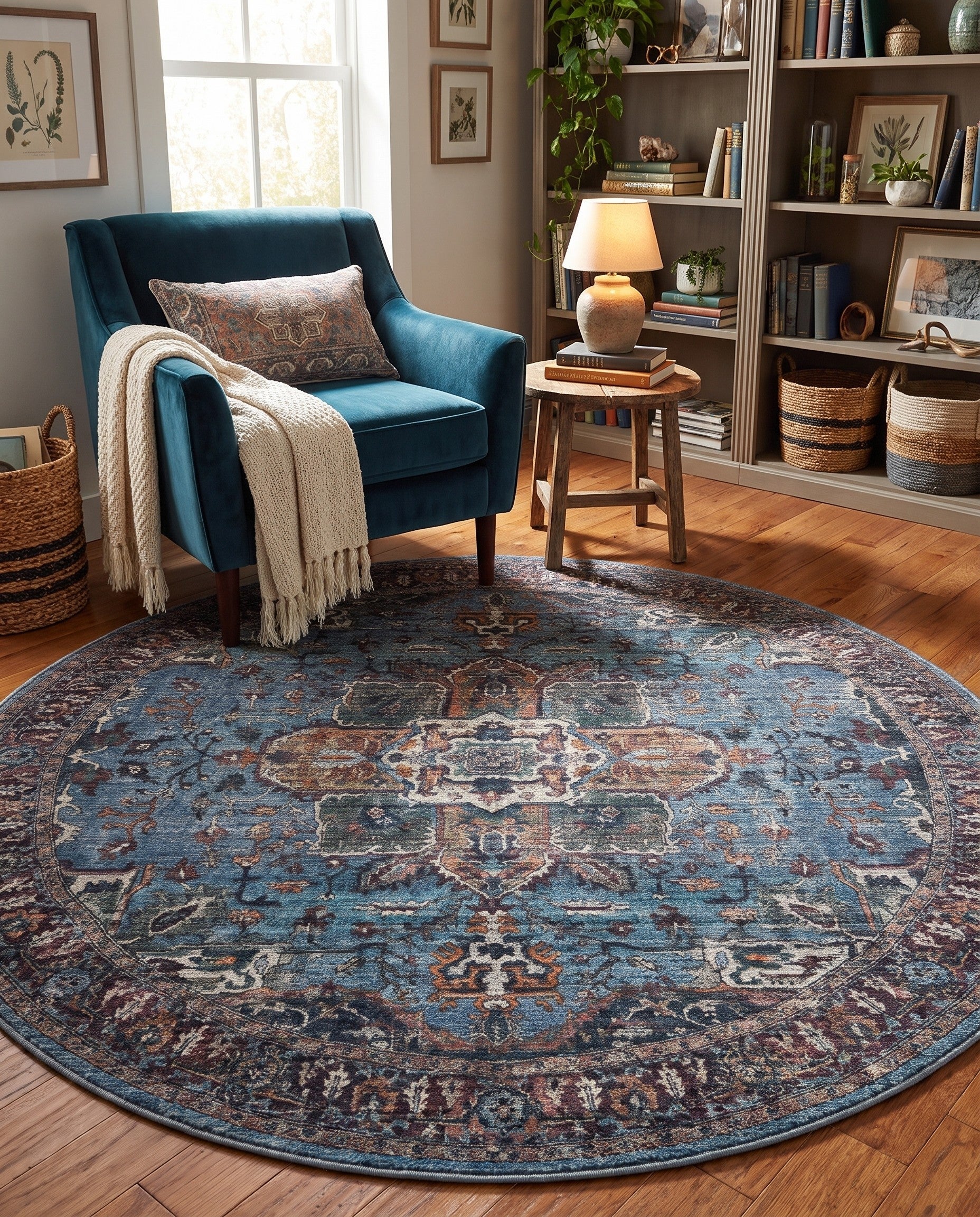 7' 10 x 7' 10 Maahru Round Rug