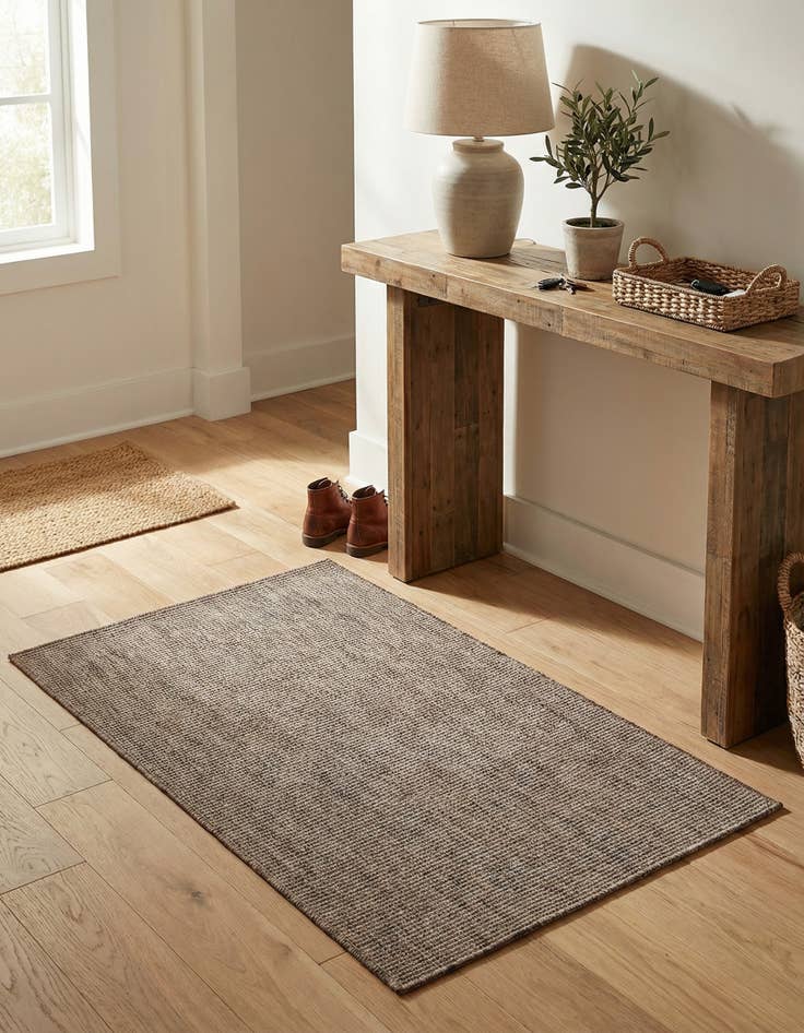 Detail image of 3' 1 x 5' 3 Easy-Clean Solid Indoor / Outdoor Rug