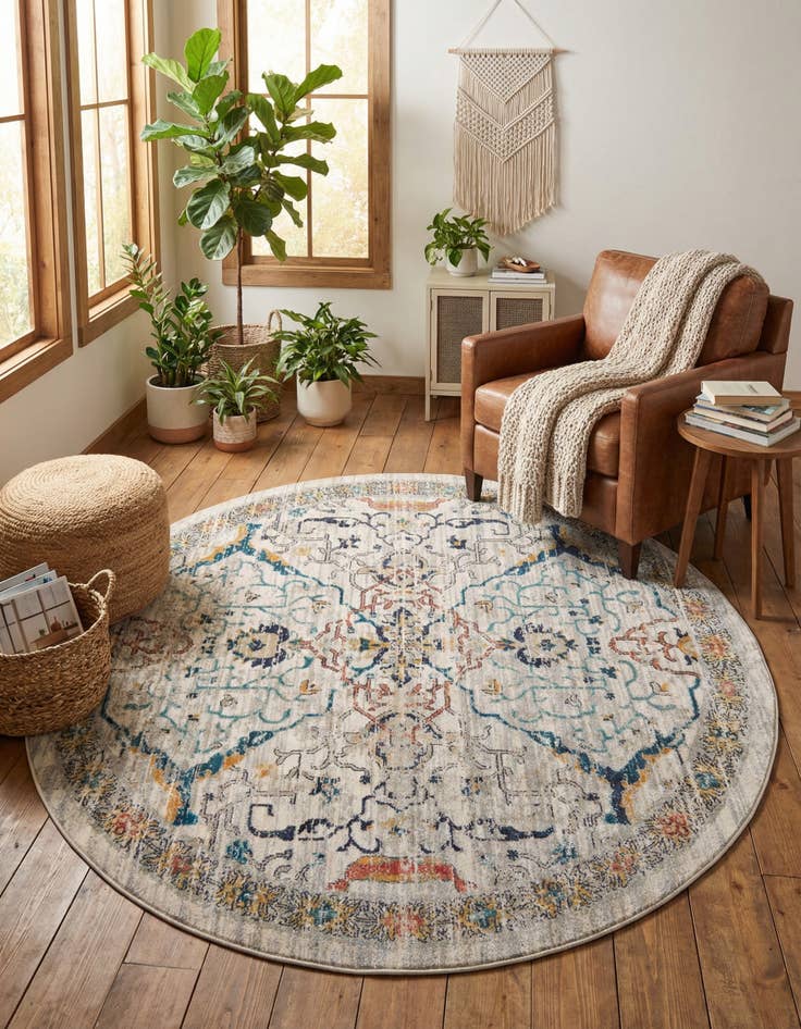 Detail image of 7' x 7' Lola Round Rug
