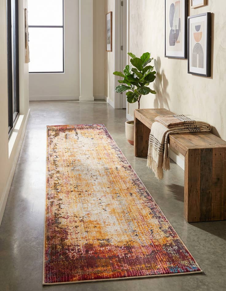 Detail image of 2' 6 x 12' Deepa Runner Rug