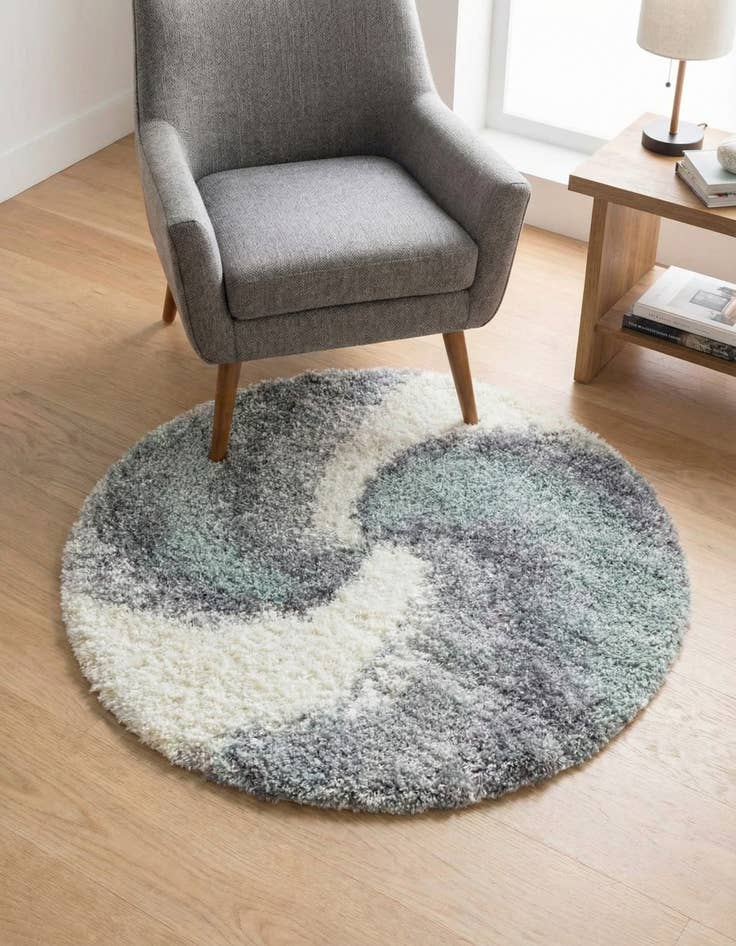 Detail image of 3' 3 x 3' 3 Soft Touch Shag Round Rug
