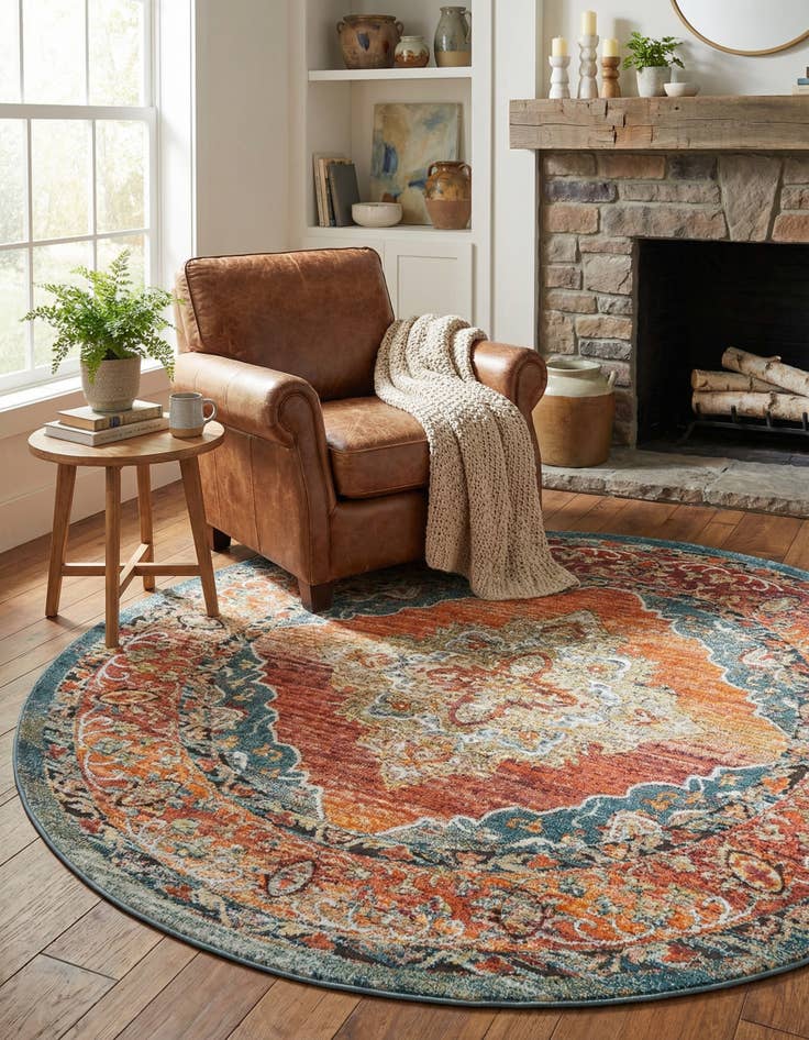 Detail image of 7' 10 x 7' 10 Isabella Round Rug