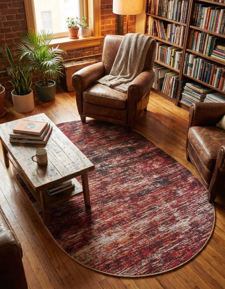 Detail image of  3' 6 x 5' 6 Asha Oval Rug