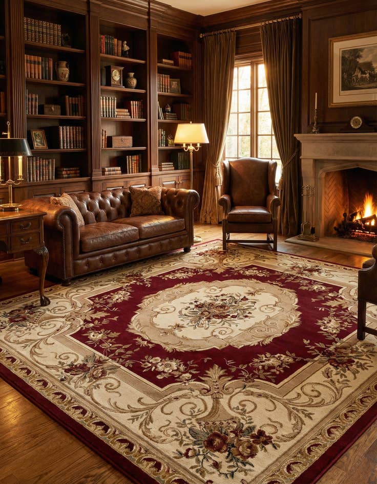 Detail image of 10' x 10' Chateau Square Rug