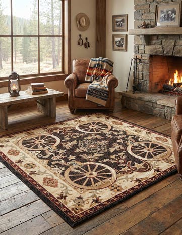 7' 10 x 7' 10 Pioneer Square Rug